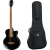 Harley Benton B-35BK-FL + Gigbag + struny La Bella 750N-B Black Nylon L