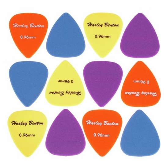 Zestaw kostek gitarowych Harley Benton 0,96 mm 12 sztuk