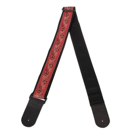 Pasek gitarowy Thomann Bollywood Strap Red & Gold