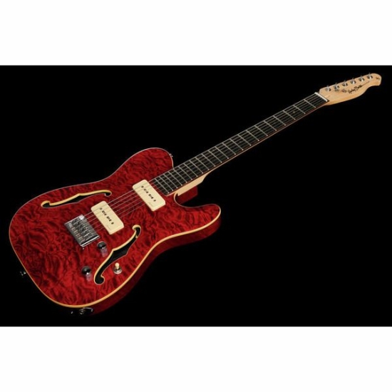 Harley Benton TE-90QM Trans Red