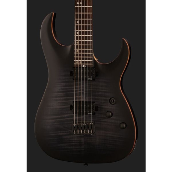 Harley Benton Amarok-BT BKNT Quilted Burst-gitara barytonowa