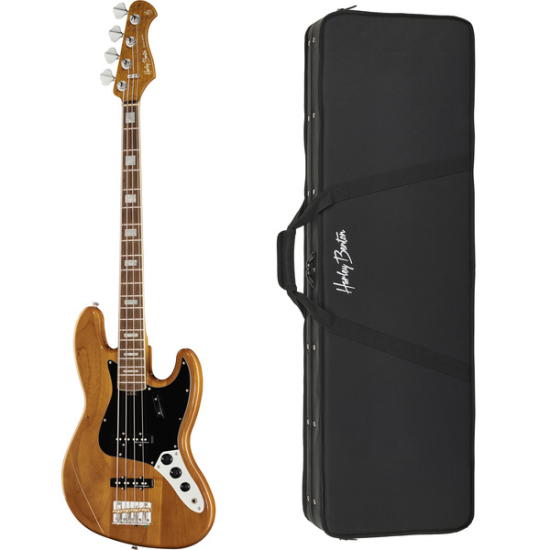 Harley Benton MV-4JB Natural + Futerał LightCase