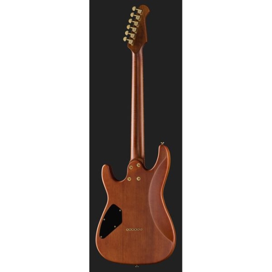 Harley Benton Guitar MAX Fusion Signature WN+Futerał Thomann E-Guitar Case Wood