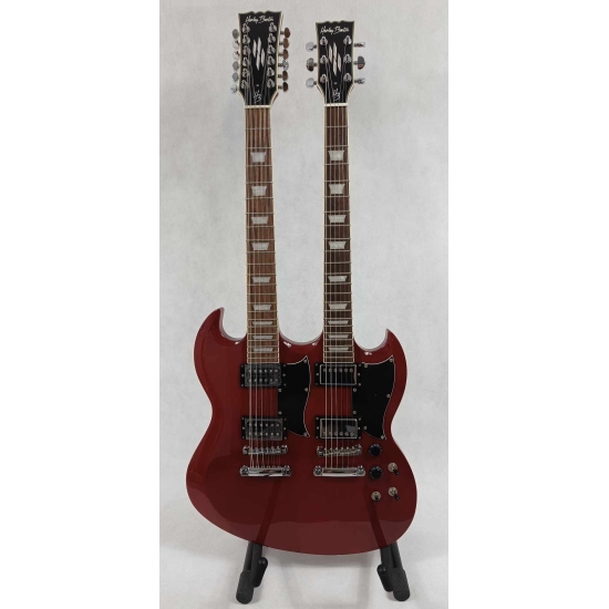 Harley Benton DC-Custom 612 Cherry + futerał