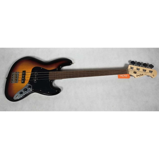 Harley Benton JB-75FL SB -bezprogowa fretless