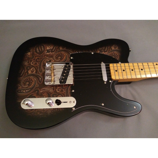 Harley Benton TE-70 Black Paisley