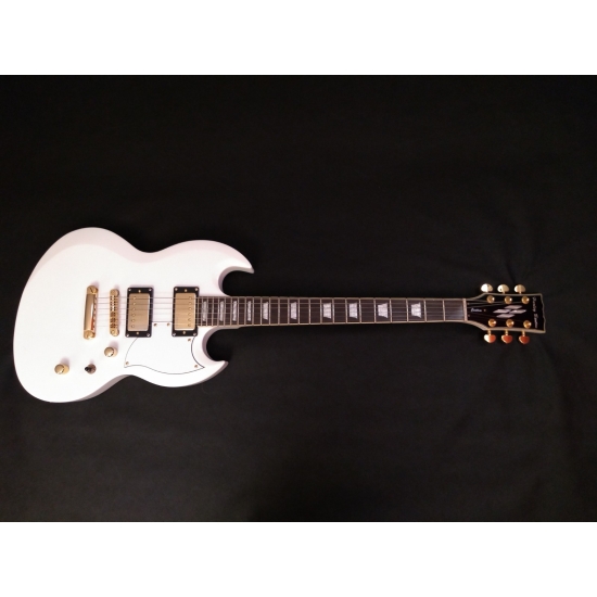 Harley Benton DC-Custom White